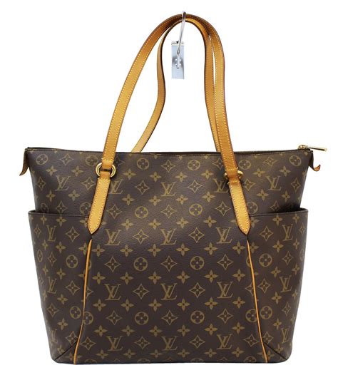 lv monogram leather handbag|louis vuitton monogram tote bags.